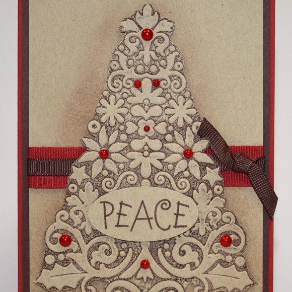 Cuttlebug 4 x 6 inches LACE TREE embossing folder - Picture 1 of 10